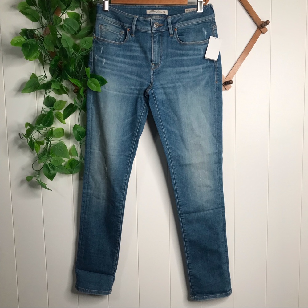 NWT MAVI ANGIE MID-RISE SLIM STRAIGHT JEANS SZ 27